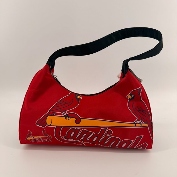 MLB Handbags - MLB Shoulder Bag Womens Red St. Louis Cardinals Blowout Purse Hobo Logo NWT